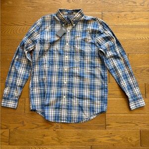 Abercrombie & Fitch Blue and White Plaid Shirt